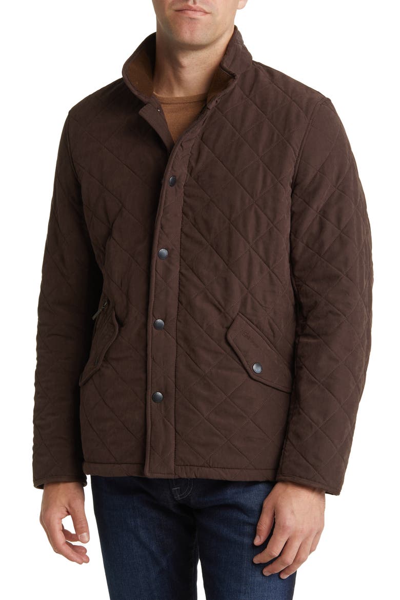 Bowden Quilted Nylon Jacket, Alternate, color, DARK BROWN