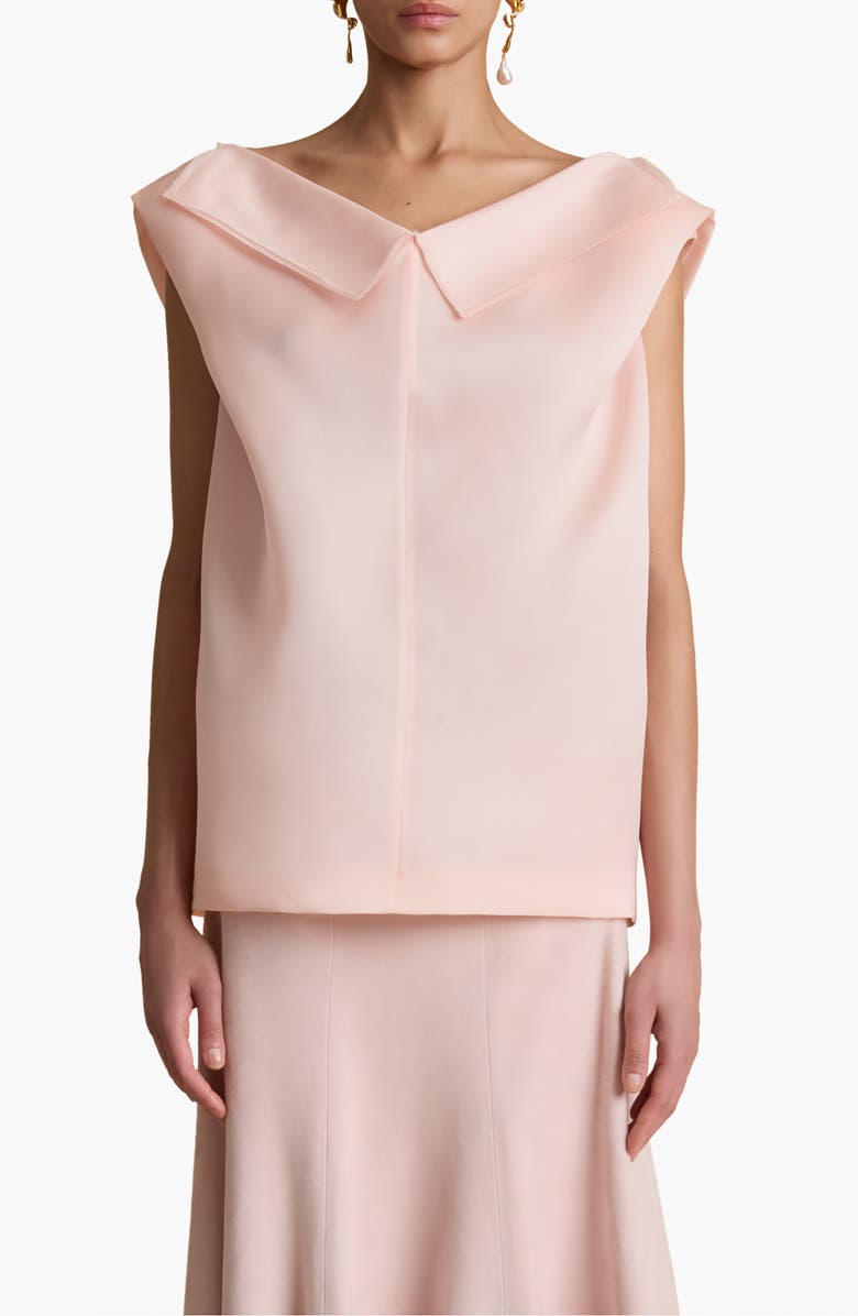 Khaite Selly Silk Gazar Top, Main, color,