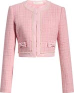 LoveShackFancy Ralphette Tweed Crop Jacket