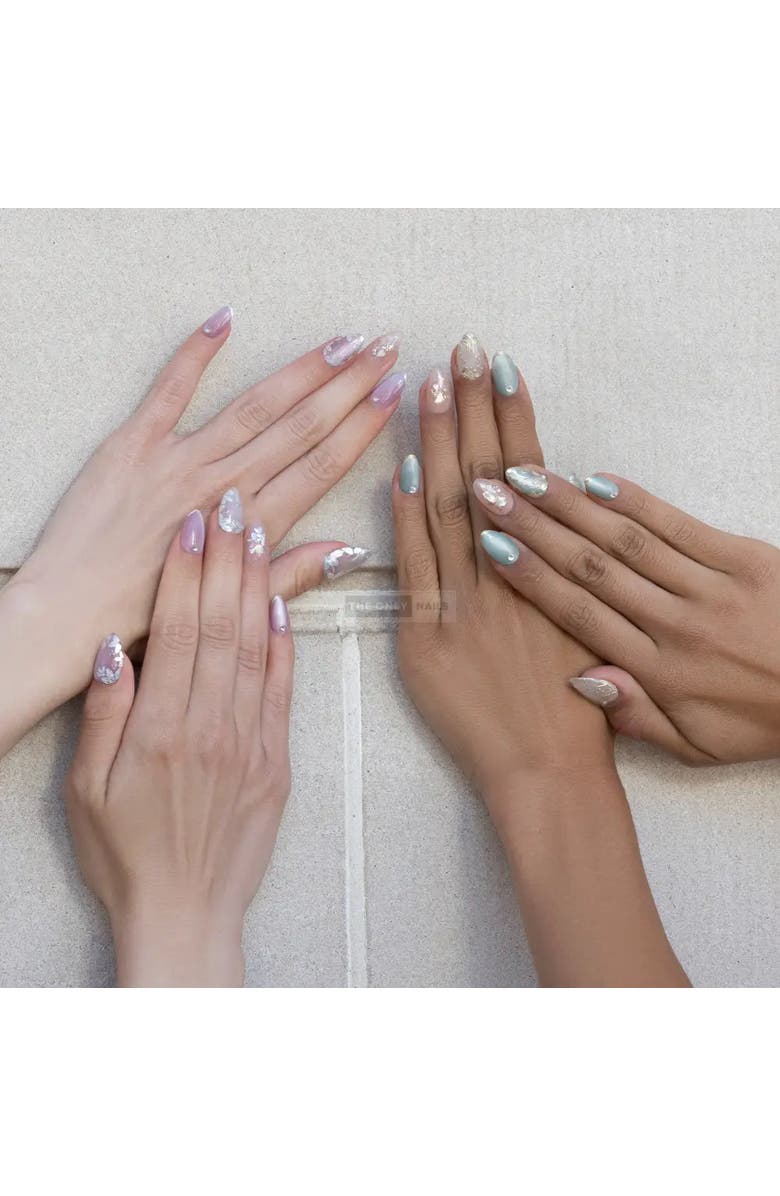 The Only Nails Jade Bloom Mint - Short Almond - Nail Set, Alternate, color, Mint Green
