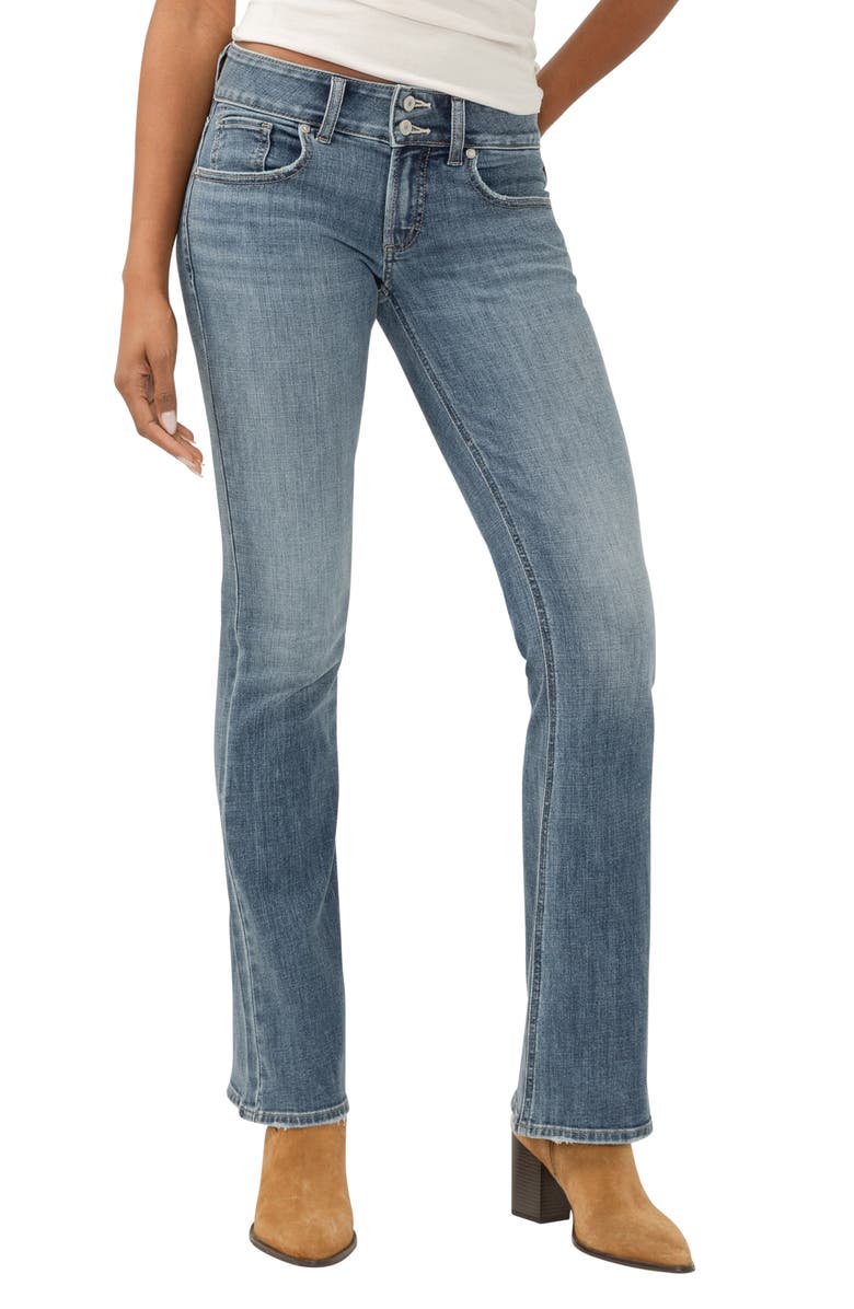 Silver Jeans Co. Britt Low Rise Bootcut Jeans, Main, color, Synth