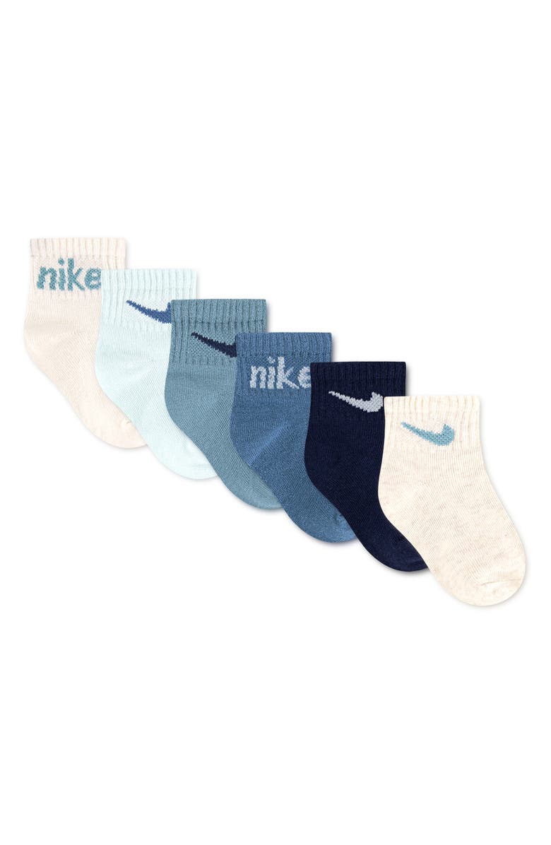 Nike Everyone From Day One 6-Pack Socks, Alternate, color, Glacier Blue