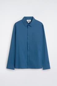 COS Cotton-Blend Zip-Up Shirt