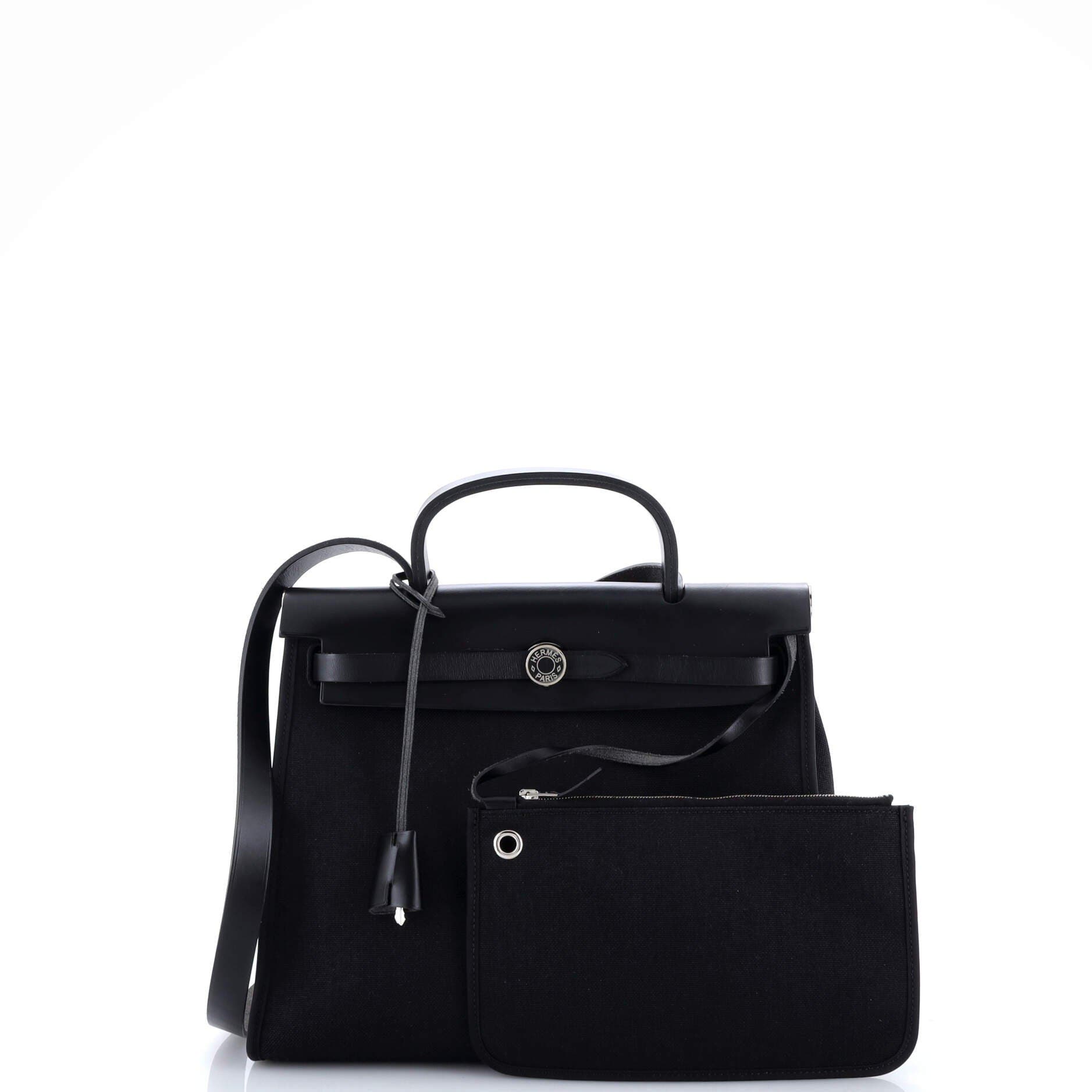 Pre-Owned Hermes Herbag Toile and Leather PM, Alternate, color, 