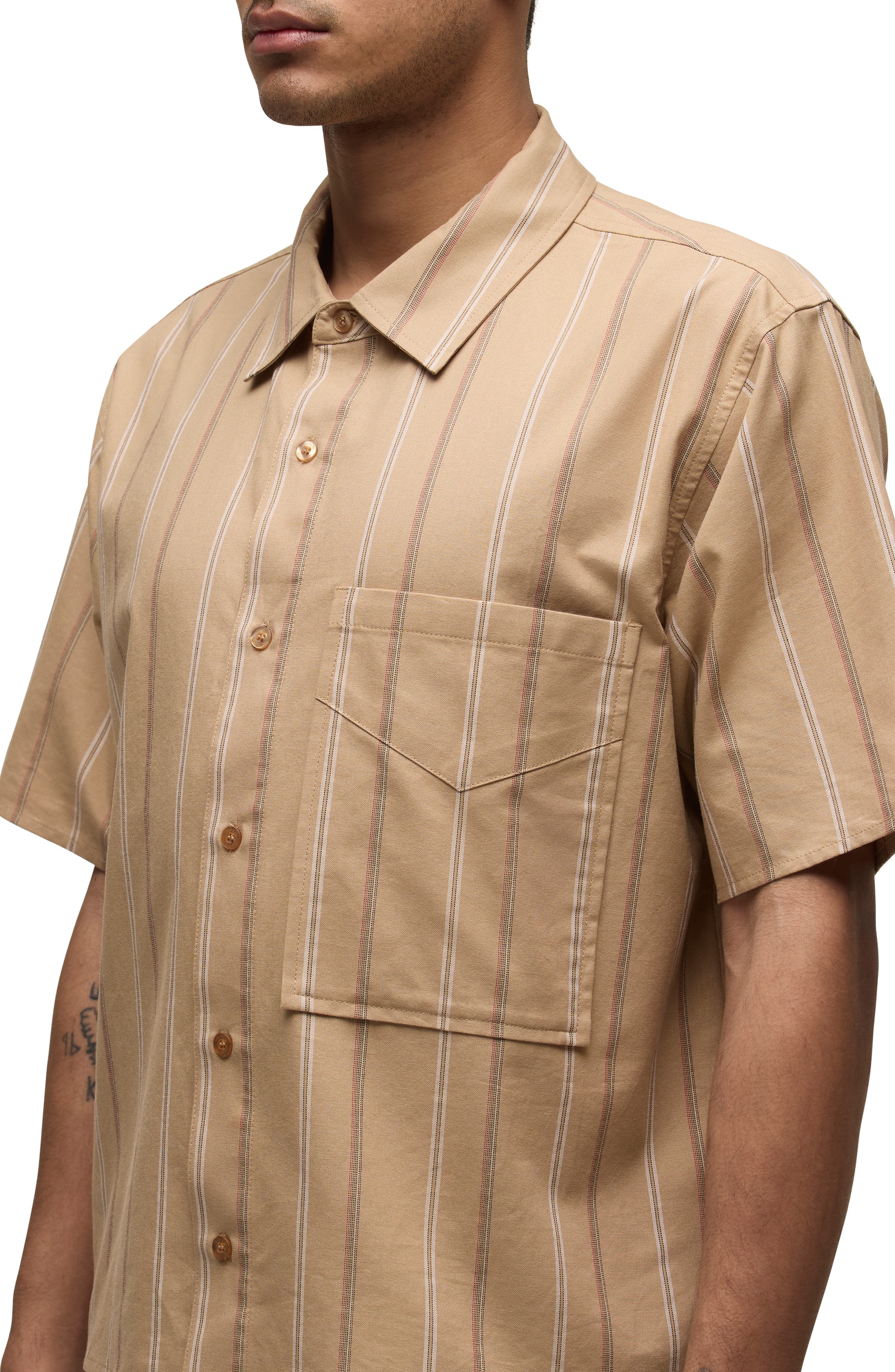 Rex Short Sleeve Cotton Button-Up Shirt - image 2