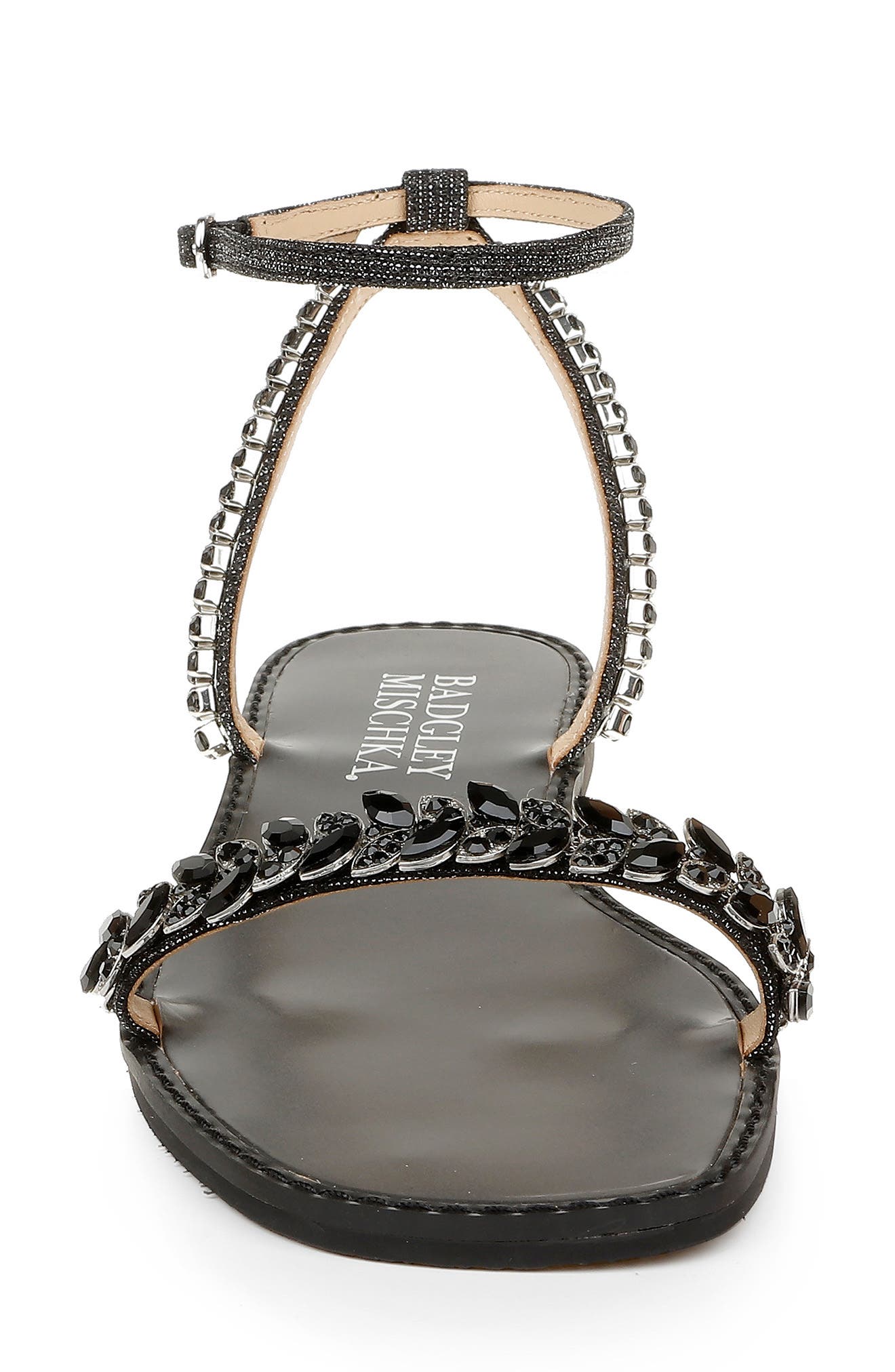 Kensy Ankle Strap Sandal, Alternate, color, BLACK