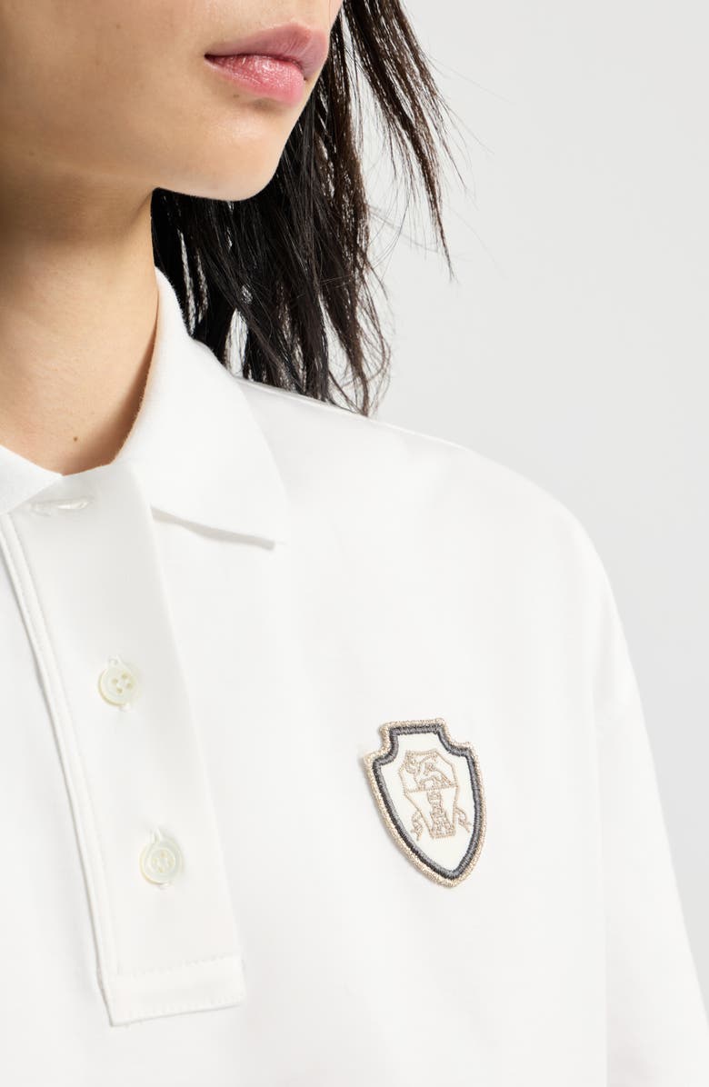 Brunello Cucinelli Couture interlock mini dress with logo, Alternate, color, White