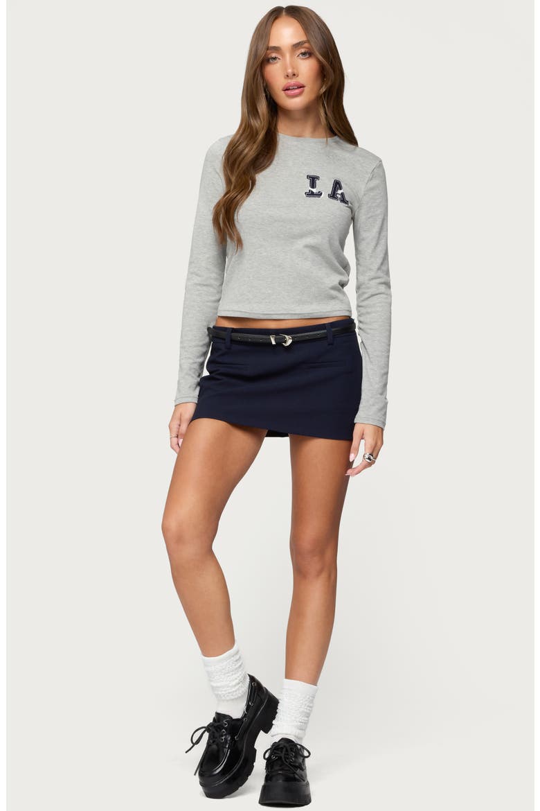 LA Long Sleeve T-Shirt, Alternate, color, GRAY-MELANGE