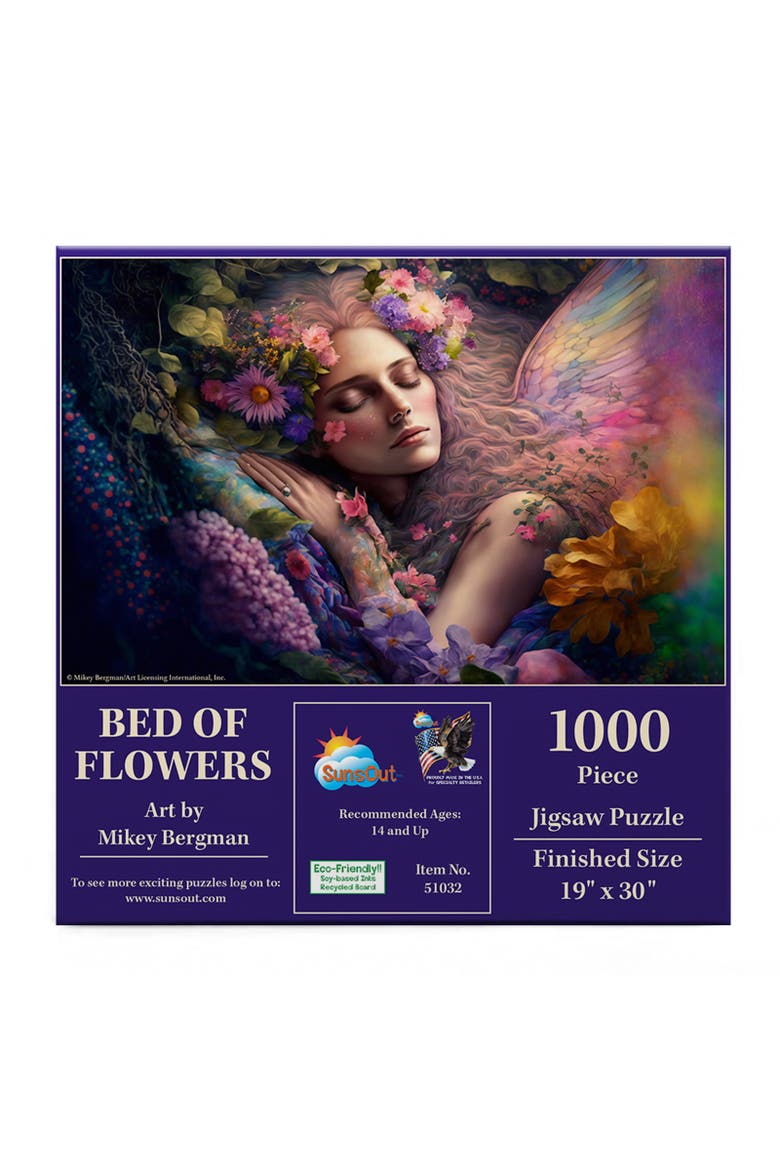 Bed of Flowers 1000 piece Jigsaw Puzzle for Adults, Alternate, color, Multicolor