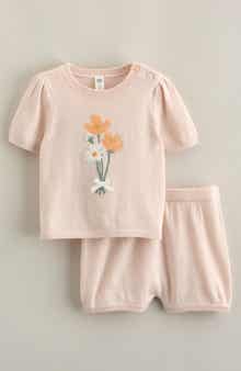 Cotton Blend Sweater Set