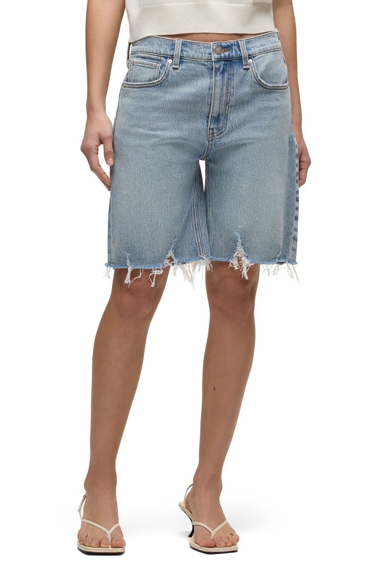 London Low-Rise Long Shorts, Main, color, BLUE EYES