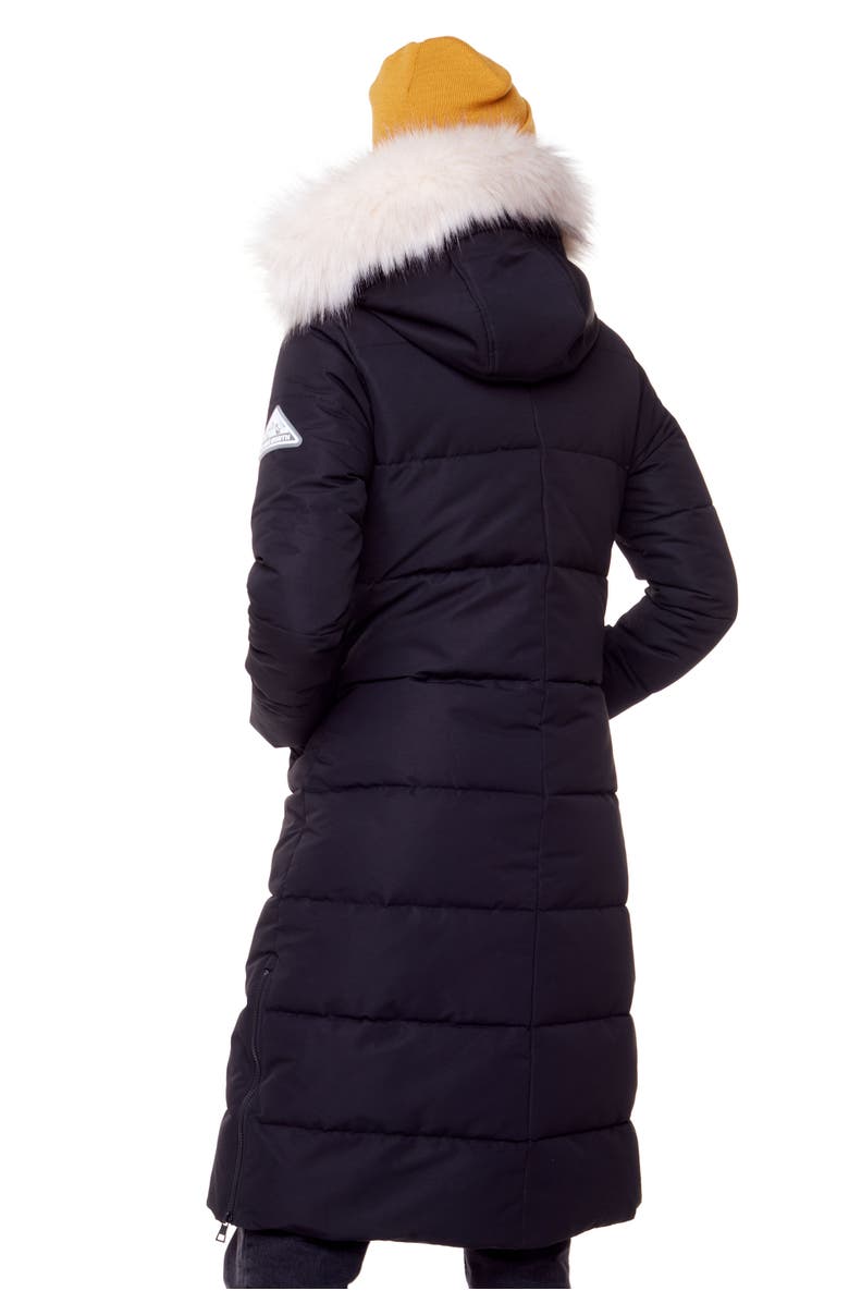Alpine North KLUANE - Vegan Down Ultra Long Winter Parka, Alternate, color, Black