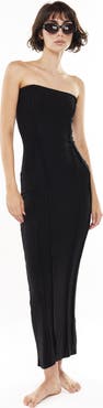 Mother of All Papper Strapless Maxi Dress