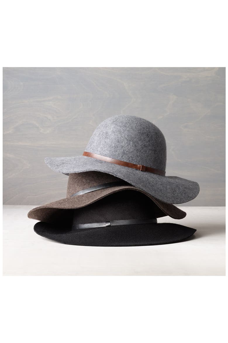 Floppy Wool Hat, Alternate, color, HEATHER NAVY