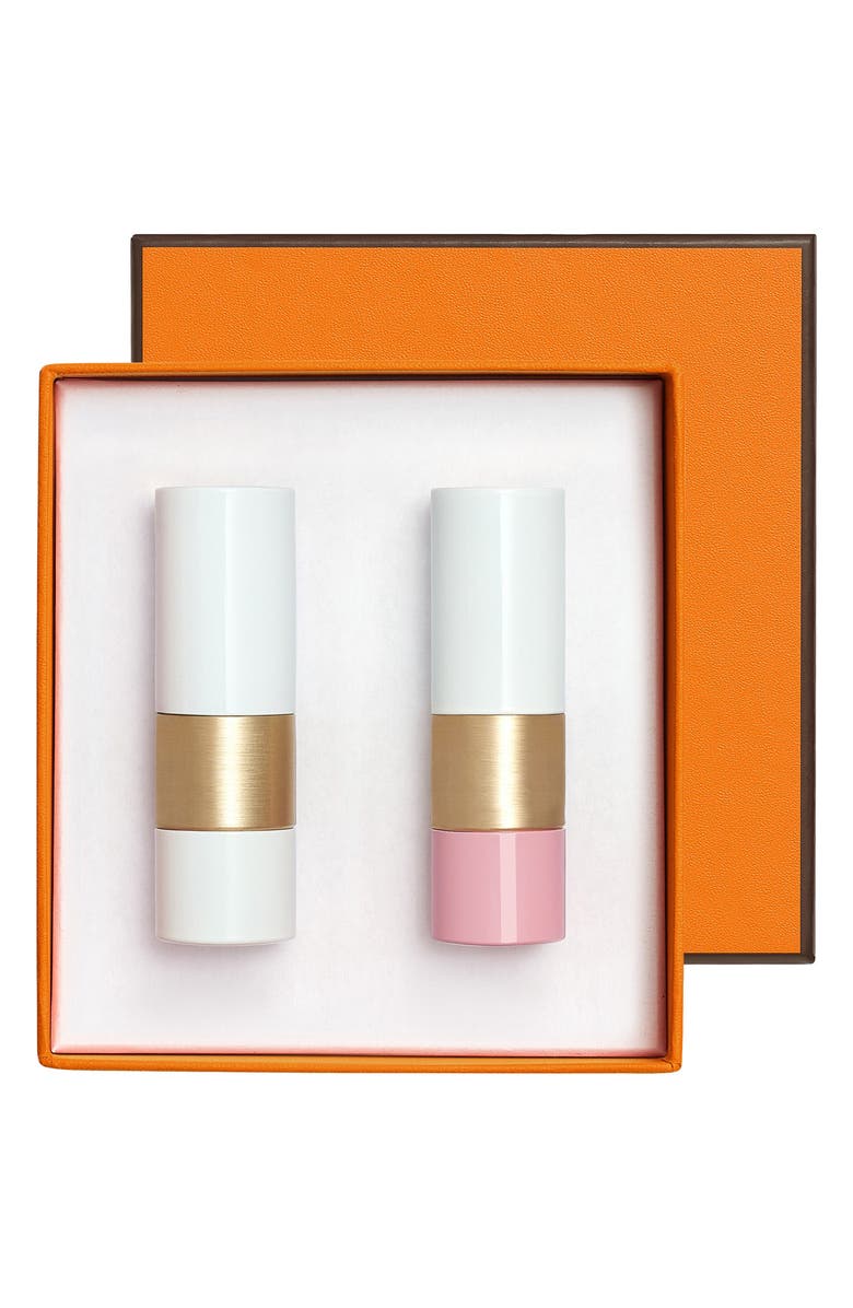 Hermès Rouge Hermès and Rose Hermès - Lip Balm Set, Alternate, color, 