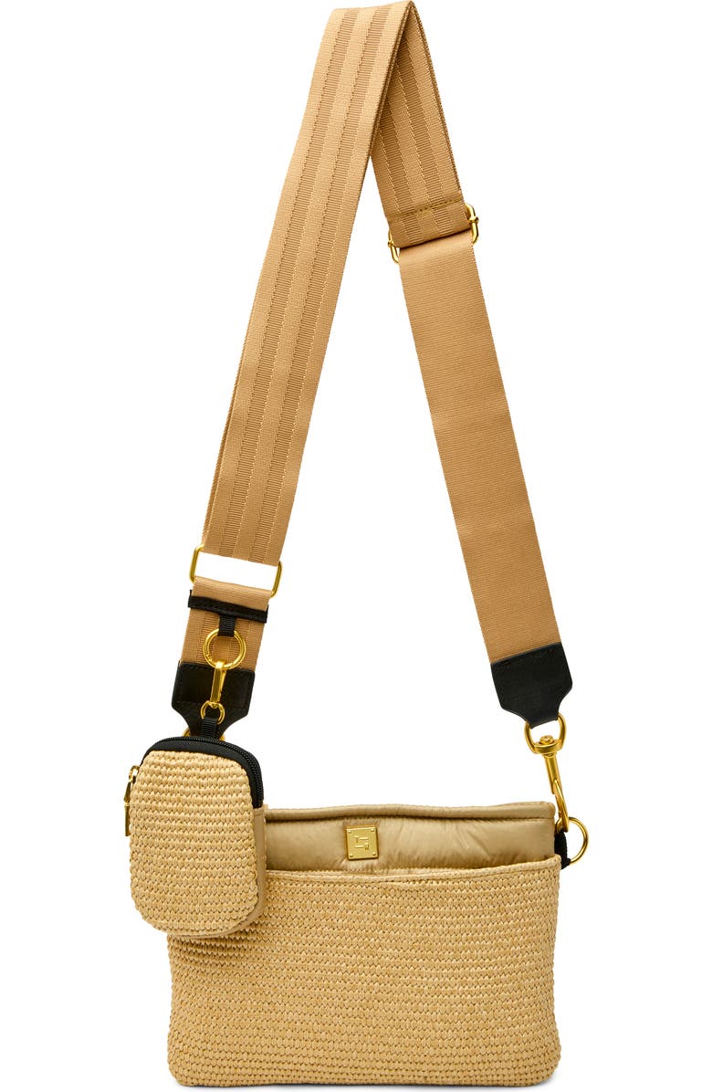 THINK ROYLN Downtown Raffia Crossbody Bag, Main, color,