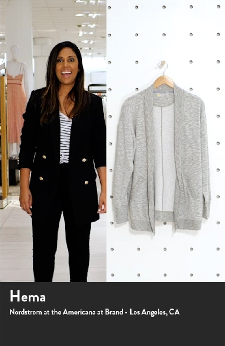 Peaceful Fleece Open Front Cardigan, sales video thumbnail