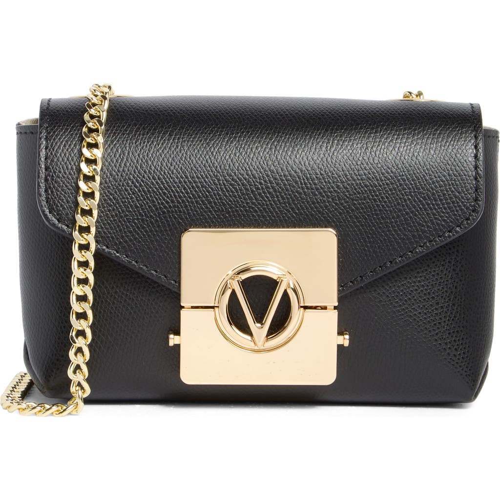 Valentino By Mario Valentino Lola Bonbonniere Leather Crossbody Bag In Black