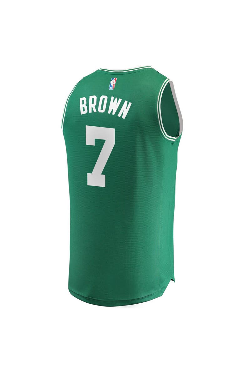 FANATICS Men's Fanatics Branded Jaylen Brown Kelly Green Boston Celtics Fast Break Replica Player Jersey, Alternate, color,