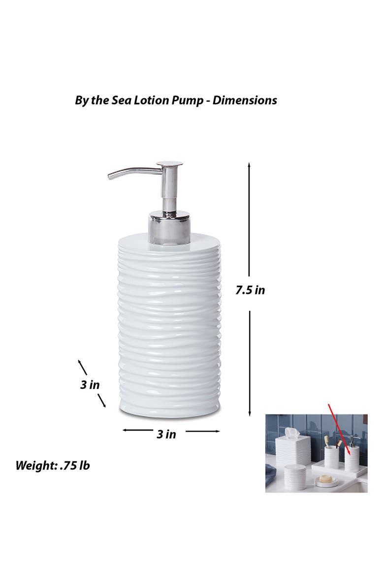 ROSELLI TRADING COMPANY By the Sea 3-Piece Bathroom Accessories Set, Alternate, color, White