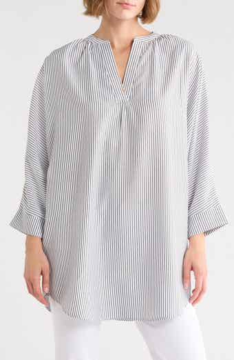 Pinstripe Tunic Top