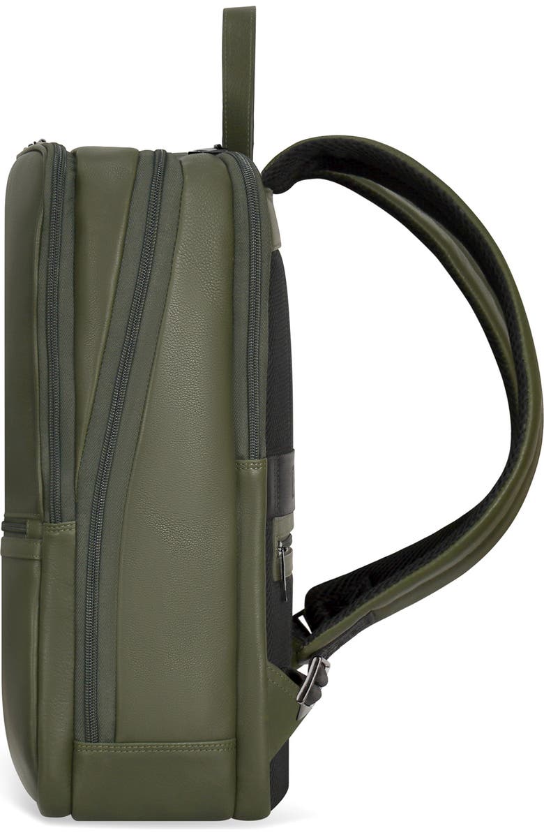CHAMPS Onyx Leather Backpack, Alternate, color, Khaki