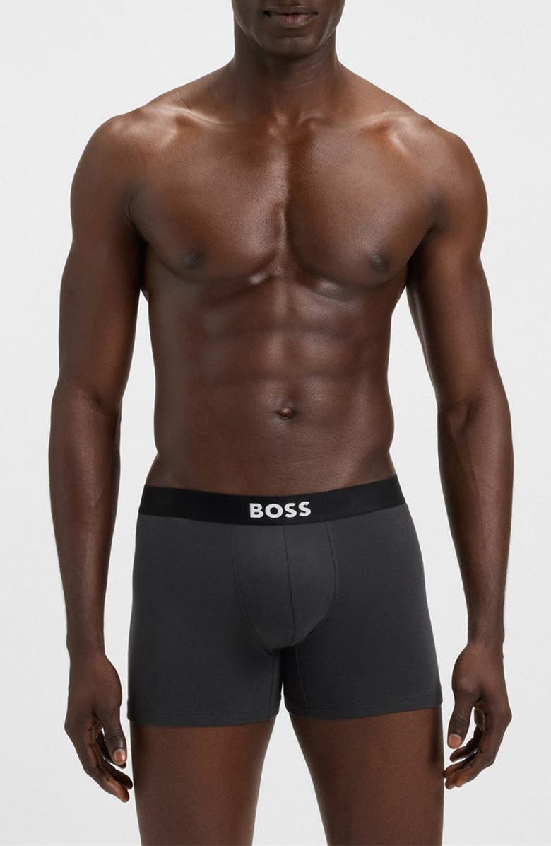 BOSS Assorted 3-Pack Power Stretch Cotton Boxer Briefs, Main, color, 