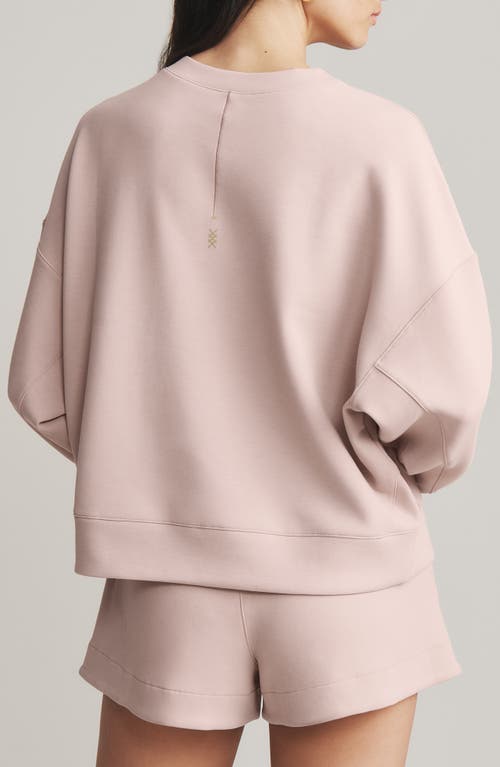 Shop Rhone Dreamglow Oversize Sweatshirt In Rose Dust