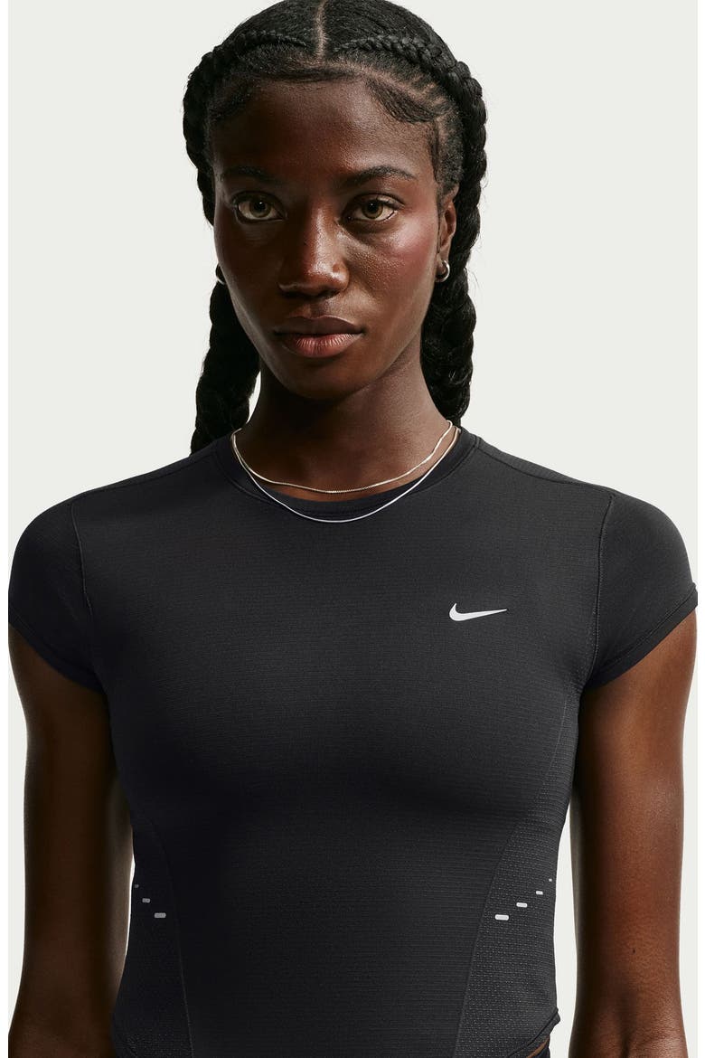 Swift Dri-FIT Seamless Performance T-Shirt, Alternate, color, 010 BLACK/ RFLSLV