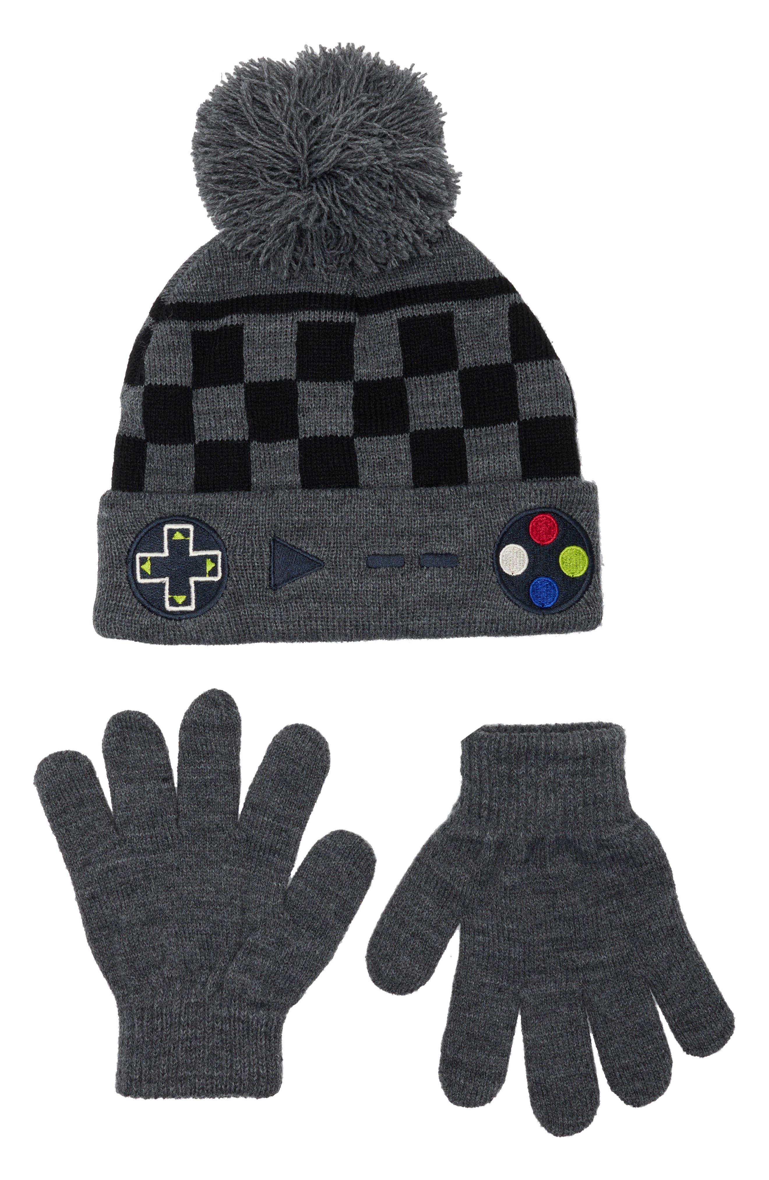 Kids' Gamer Beanie & Gloves Set
