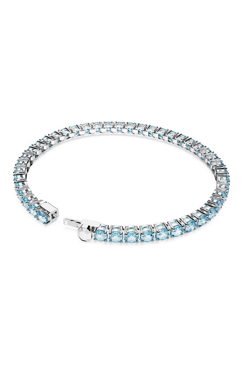 Matrix Crystal Tennis Bracelet, Alternate, color, BLUE