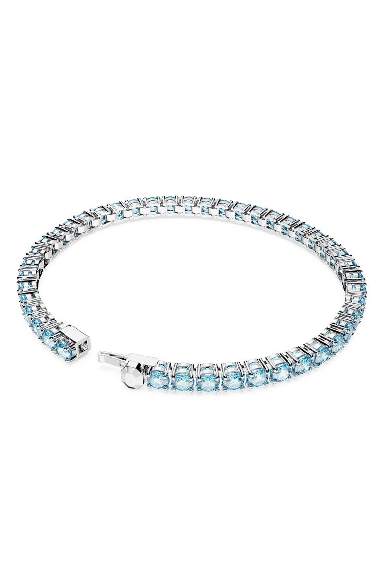 Swarovski Matrix Crystal Tennis Bracelet, Alternate, color, Blue