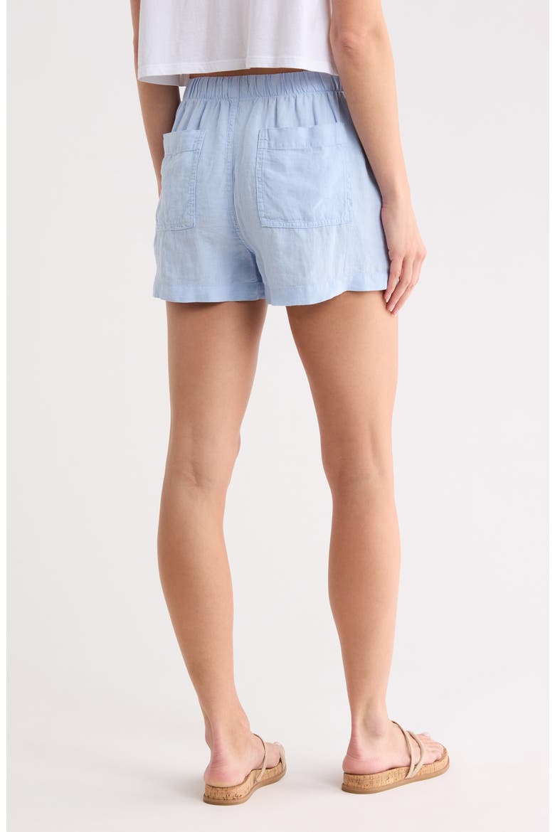 Linen Pocket Shorts, Alternate, color, PERENNIAL BLUE