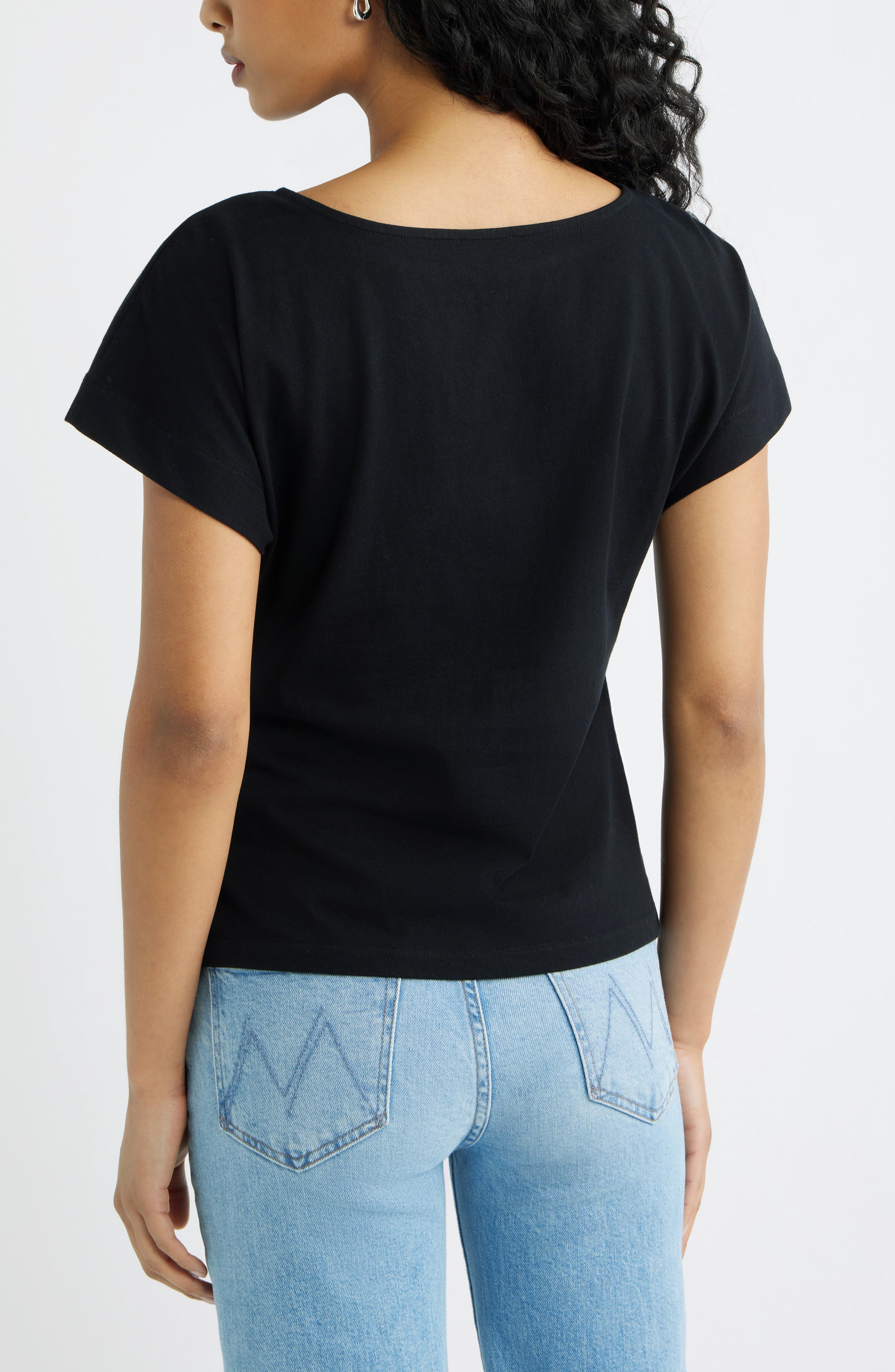 Asymmetric Cotton T-Shirt (Women) | Nordstrom