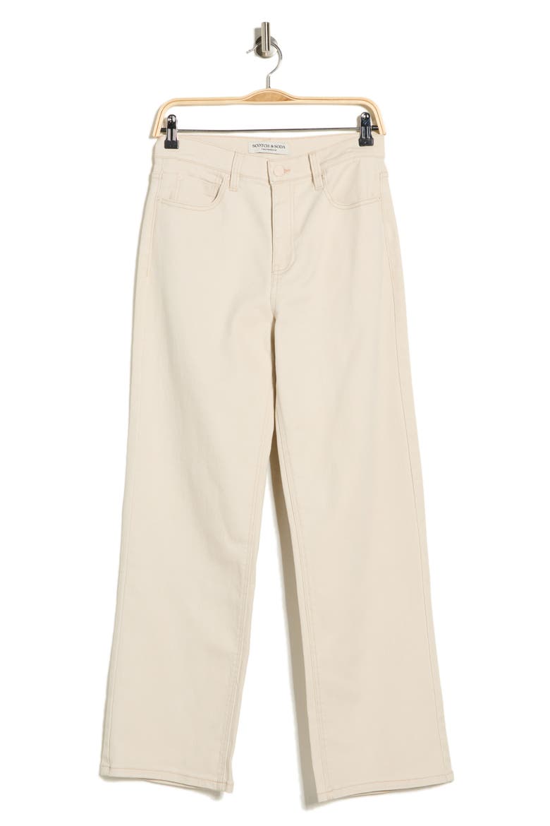 The Flow High Waist Straight Leg Jeans, Alternate, color, ECRU