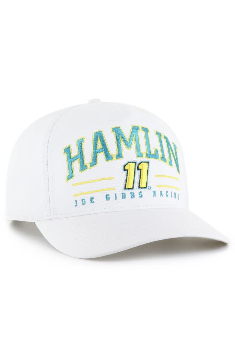 '47 Men's '47  White Denny Hamlin  Roscoe Hitch Adjustable Hat, Alternate, color, 