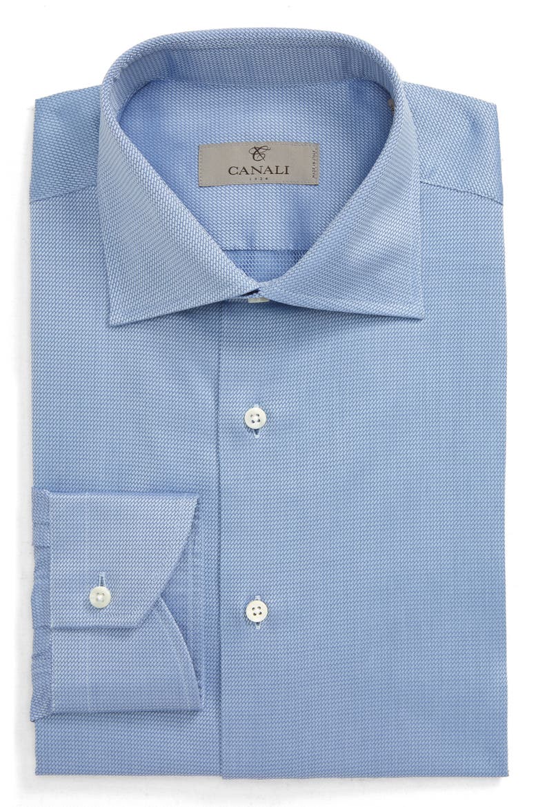Regular Fit Solid Dress Shirt, Main, color, BLUE
