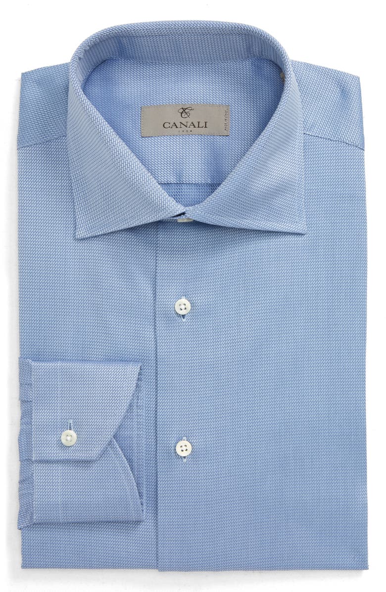Canali Regular Fit Solid Dress Shirt, Main, color, 