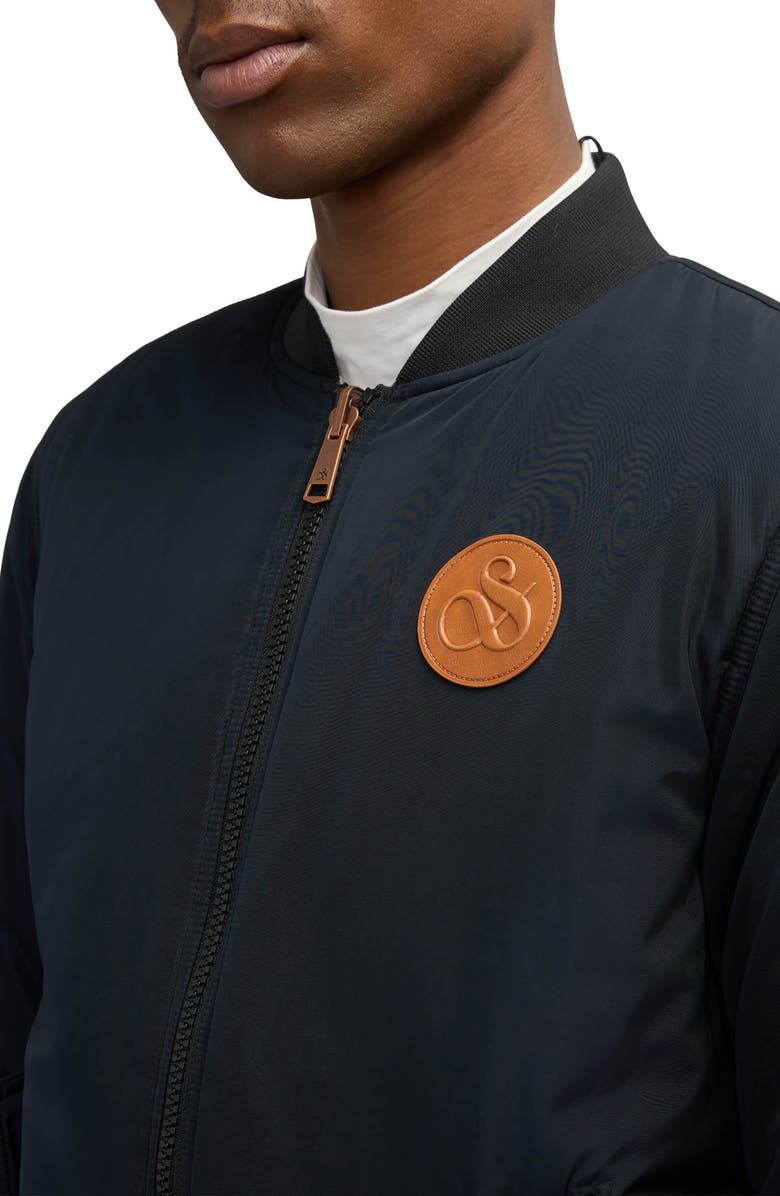 Scotch & Soda Evlon Reversible Faux Shearling Bomber Jacket, Alternate, color, 