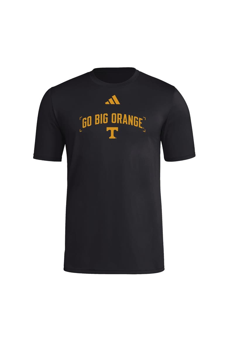 Men's adidas  Black Tennessee Volunteers Slogan Poly T-Shirt, Alternate, color, Black