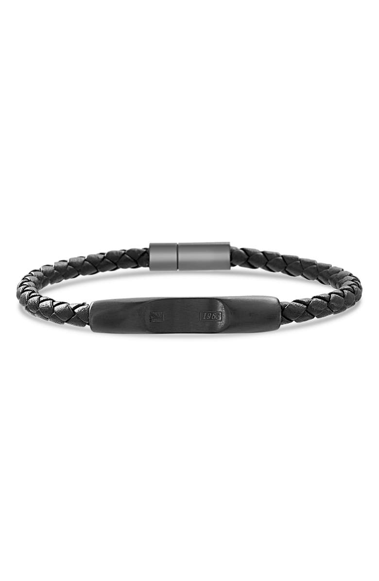 Ben Sherman Braided Leather Bracelet, Main, color,