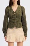 JACQUIE THE LABEL Sylvie Long Sleeve Corduroy Button-Up Shirt