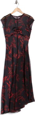 AllSaints Tasha Floral Midi Dress