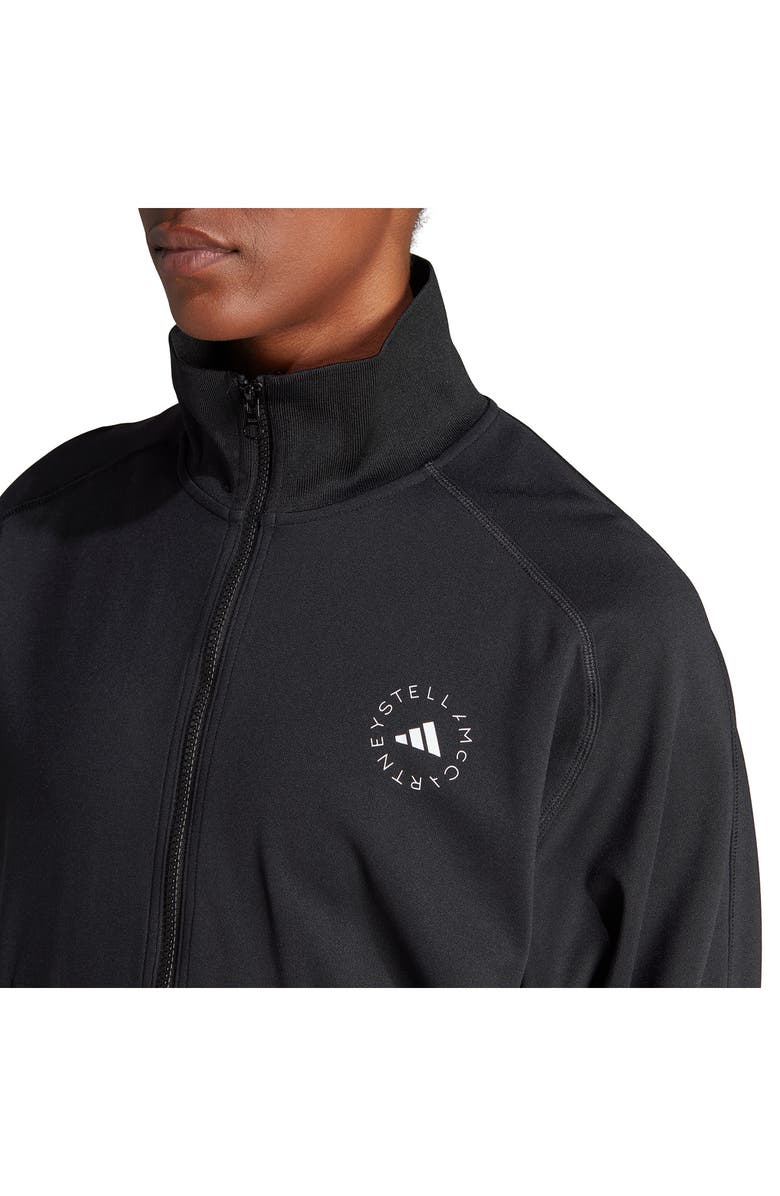 adidas Stella McCartney Split Hem Track Jacket, Alternate, color, Black