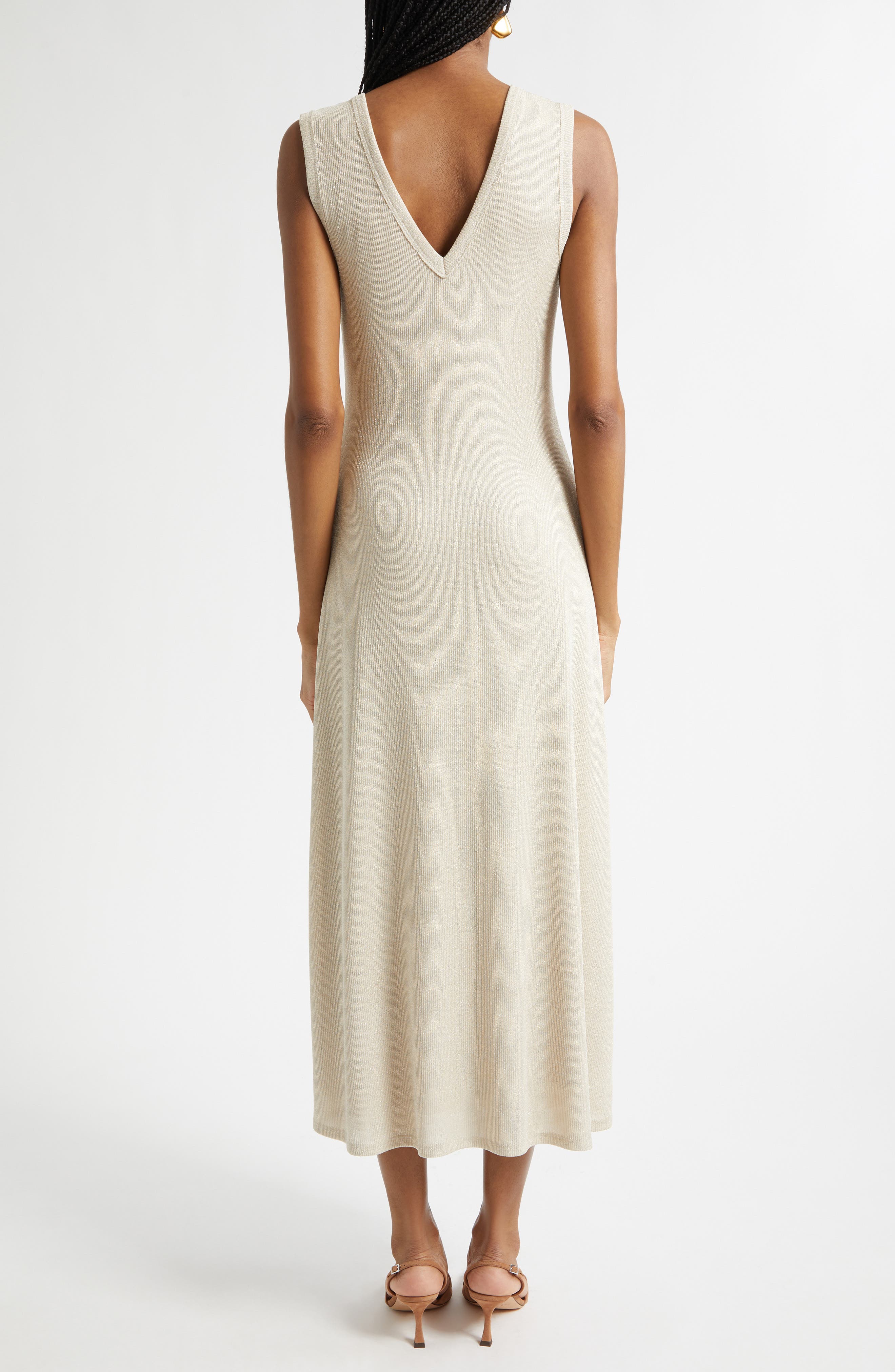 Greta Metallic Rib Dress - image 2