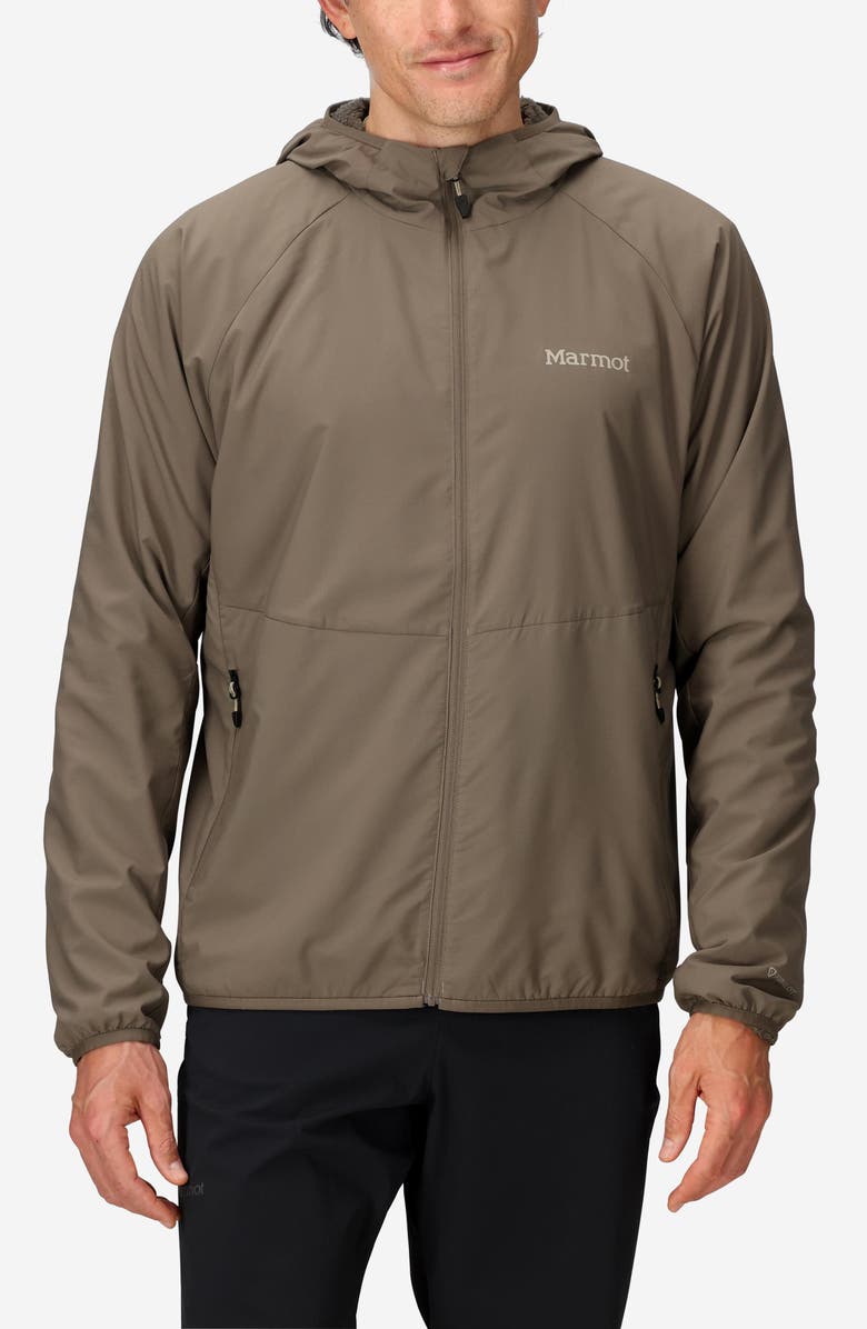 Marmot Aerothermal Hooded Jacket, Main, color, Claystone