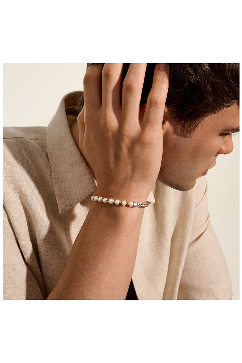 JH Essential Pearl Bracelet, Sterling Silver, Alternate, color, SILVER