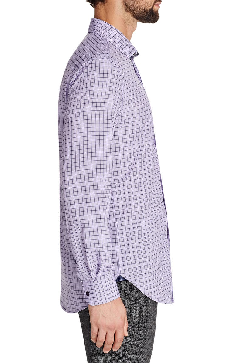 W.R.K Slim Fit Plaid Performance Dress Shirt, Alternate, color, 