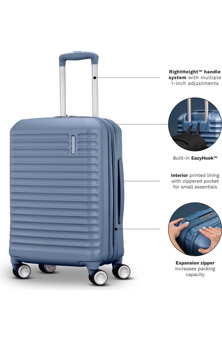 AMERICAN TOURISTER Stratum 3.0 Hardside Expandable 24" Medium Checked Luggage, Alternate, color, Black