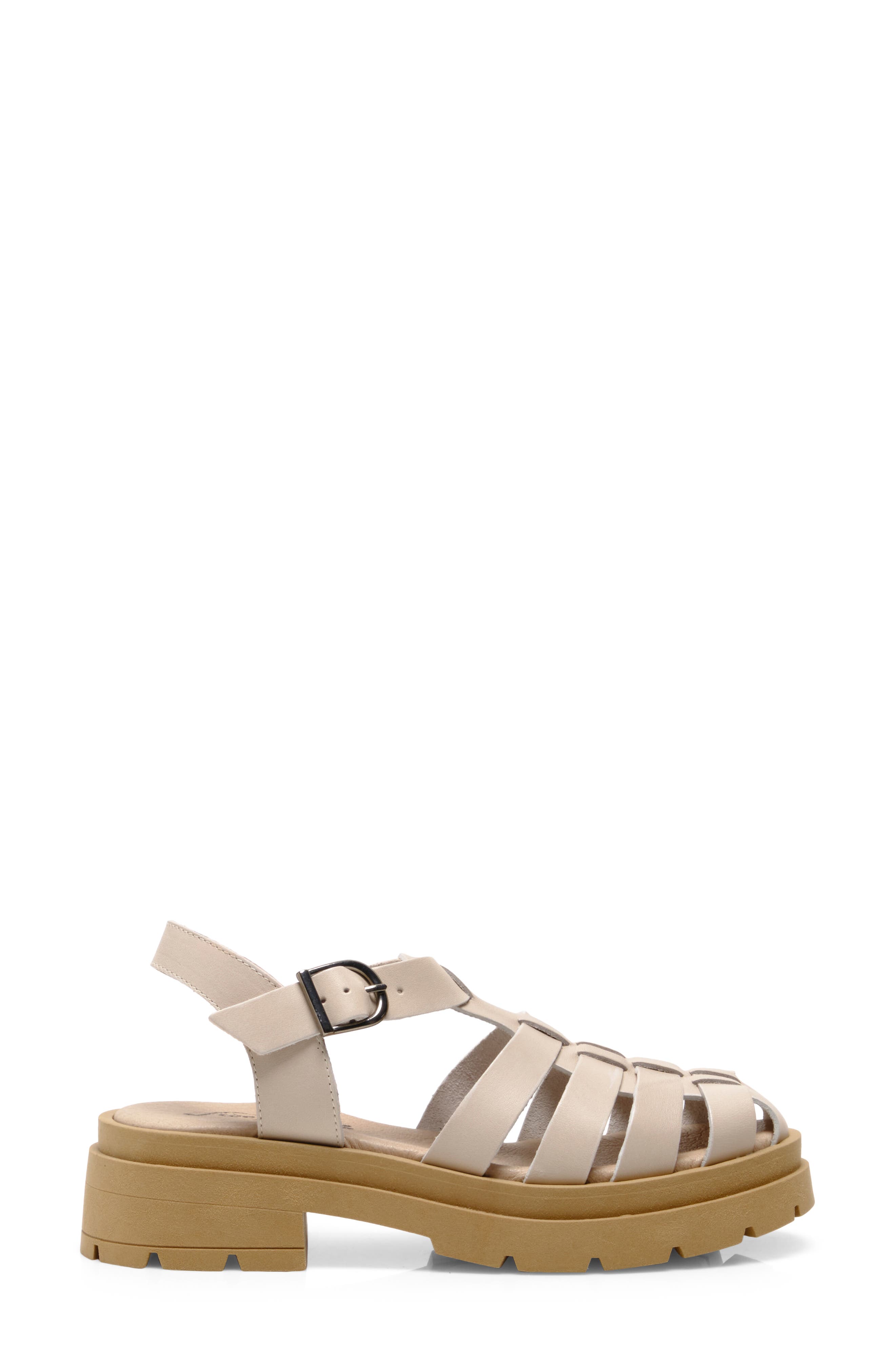 Delaney Fisherman Platform Sandal, Alternate, color, NATURAL SAND